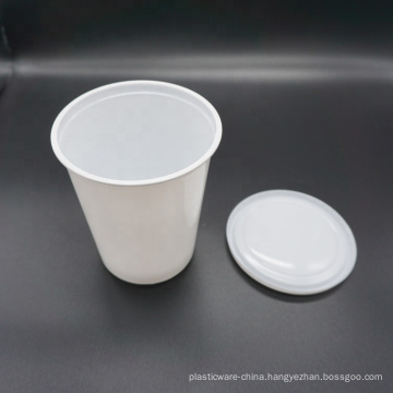 High Quality 32Oz Tasteless Food Grade White Cup Packaging With Pp Lid Factory